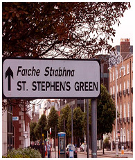 Dublin City Centre near St. Stephen's Green